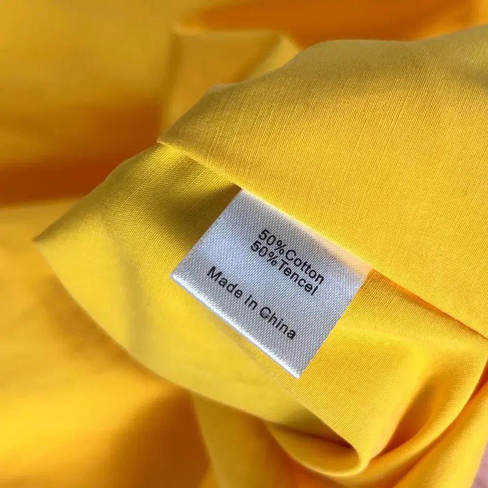 Tuckernuck Summers in St. Tropez Celeste Caftan Yellow White ML Resort Old Money - Picture 7 of 7